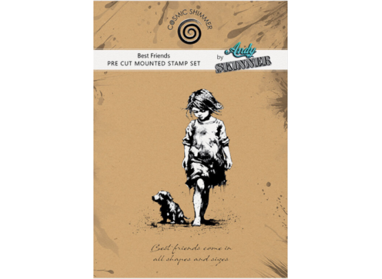 Andy Skinner Pre Cut Rubber Stamp Set - Best Friends