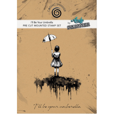 Andy Skinner Pre Cut Rubber Stamp Set - I'll Be Your Umbrella