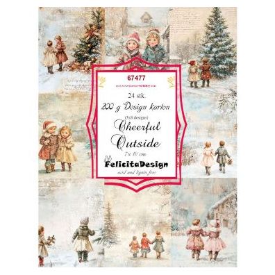 Felicita Design - 7x10 cm - Toppers - Cheerful Outside - 24 ark