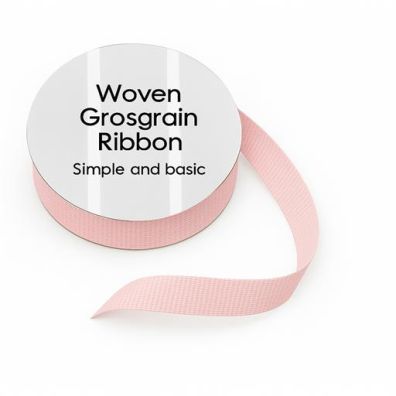 Simple and Basic - Grosgrain Ribbon - Light Pink - 8 mm x 10m
