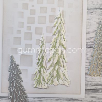 Gummiapan - Dies - Two Fir Trees