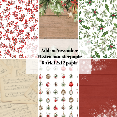 Add on November - EKSTRA Mønsterpapir - Sælges kun til kitklubmedlemmer