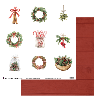 Add on November - PTW Design - Juletraditioner 12x12 Klippeark - sælges kun til kitklubmedlemmer