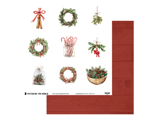 Add on November - PTW Design - Juletraditioner 12x12 Klippeark - sælges kun til kitklubmedlemmer