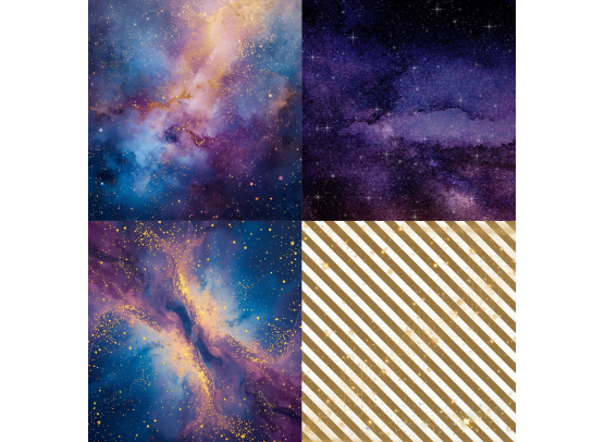 Add on December - PTW Design - 6x6 December Kit 2025 Papirsampak - 6 ark 12x12 - Sælges kun til kitklubmedlemmer