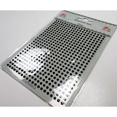 Dixi Craft - Rhinestone - 3mm Sort