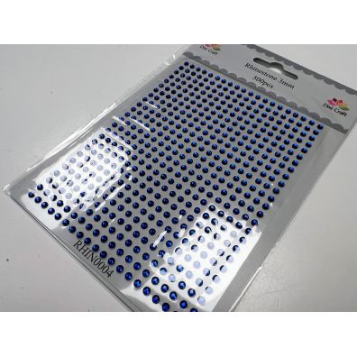 Dixi Craft - Rhinestone - 3mm Mørke Blå