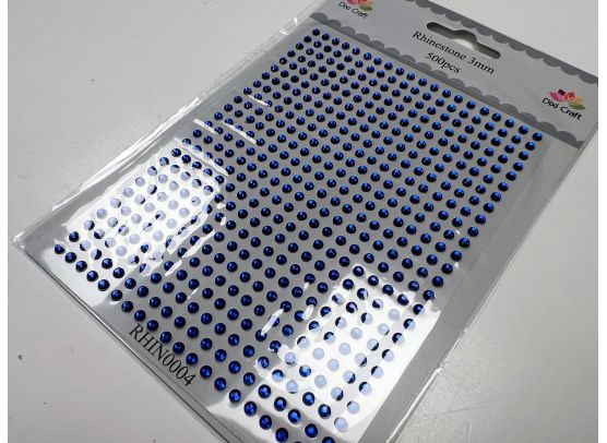 Dixi Craft - Rhinestone - 3mm Mørke Blå