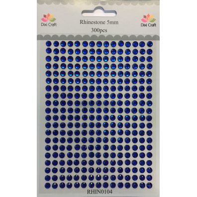 Dixi Craft - Rhinestone - 5mm Mørke Blå