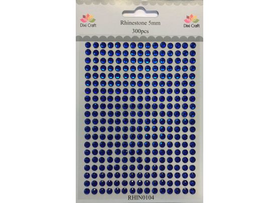 Dixi Craft - Rhinestone - 5mm Mørke Blå