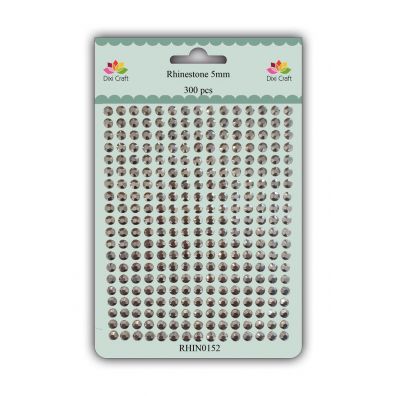Dixi Craft - Rhinestone - 5mm Antique Silver