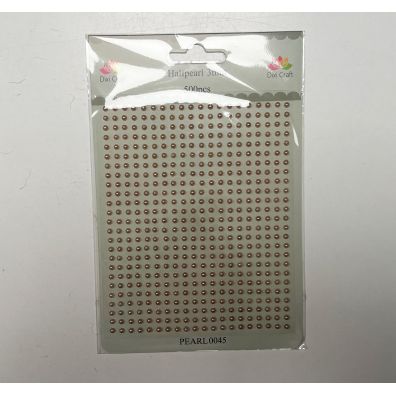 Dixi Craft - Halfpearl 3mm - Creme Caramel 500 pcs