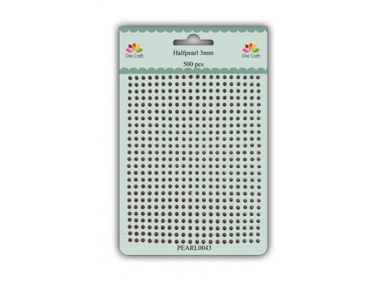 Dixi Craft - Halfpearl 3mm - Coffee Brown 500 pcs