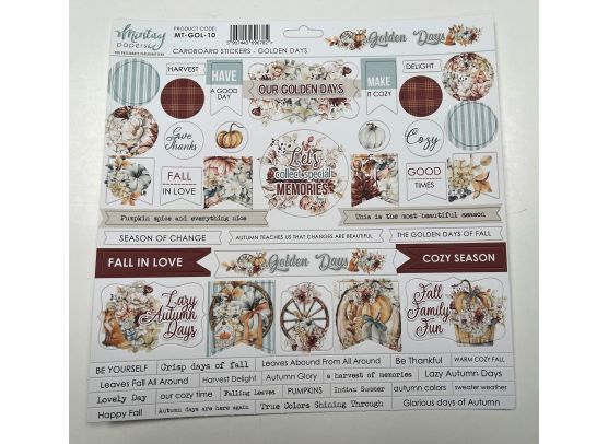 Mintay Papers - Golden Days 12x12 Cardboard Stickers