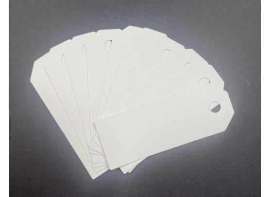 Add on Januar - Små Manillamærker - Hvid ca. 10 stk.