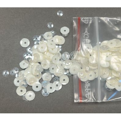 Add on Januar - Blandet Sequins - Transparent og Ivory