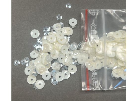 Add on Januar - Blandet Sequins - Transparent og Ivory