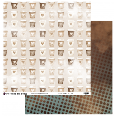 Add on Januar - EKSTRA PTW Design - To Go 12x12 mønsterpapir - sælges kun til kitklubmedlemmer