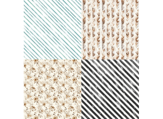 Add on Januar - PTW Design - 6x6 Januar Kit 2026 Papirsampak - 6 ark 12x12 - Sælges kun til kitklubmedlemmer