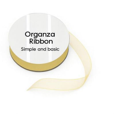 Simple and Basic - Grosgrain Ribbon - Cream - 8 mm x 10m