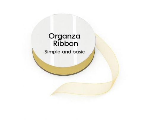 Simple and Basic - Grosgrain Ribbon - Cream - 8 mm x 10m