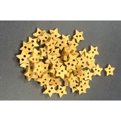 Træ Knapper - Stjerner