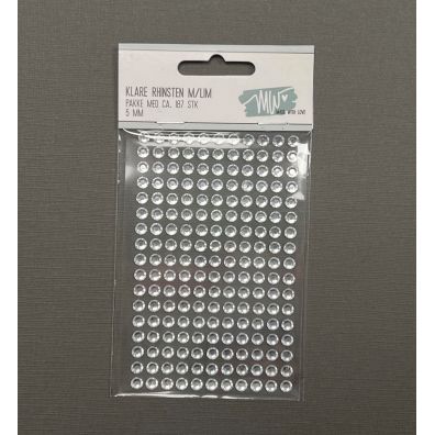 MW - Made With Love - Klare Rhinsten M/Lim - 5mm - ca. 187 stk.