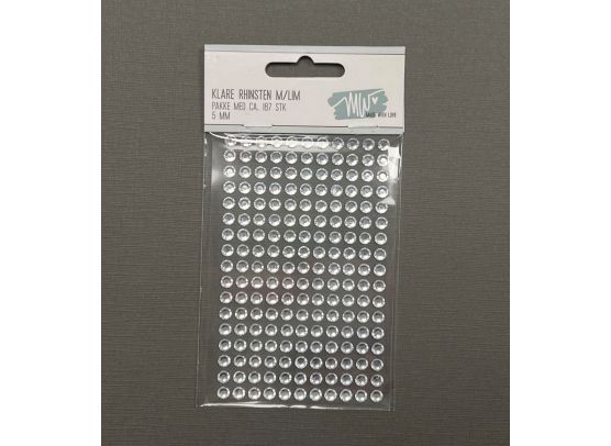 MW - Made With Love - Klare Rhinsten M/Lim - 5mm - ca. 187 stk.