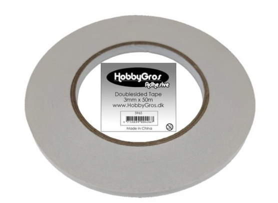 Dobbeltklæbende tape 6mm