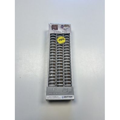 WHITE -OWIRE BIND/ALL 1"