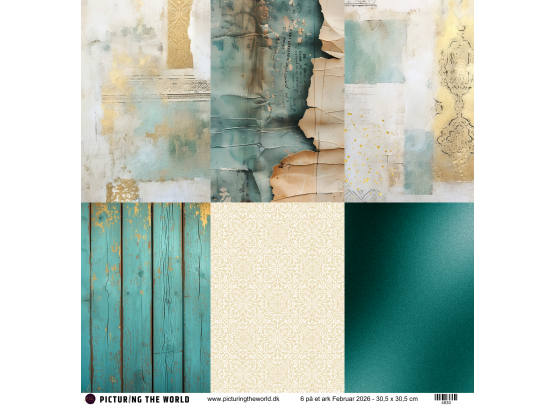 Add on Februar - PTW Design - Februar 2026 - 6 på 1 ark - sælges kun til kitklubmedlemmer.