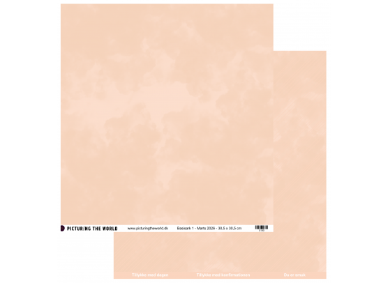 Add on Marts - PTW Design - Basisark 1 - Marts 2026 - sælges kun til kitklubmedlemmer