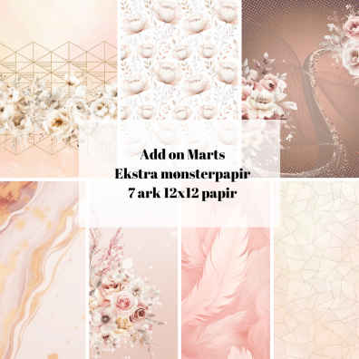 Add on Marts - EKSTRA Mønsterpapir - Sælges kun til kitklubmedlemmer