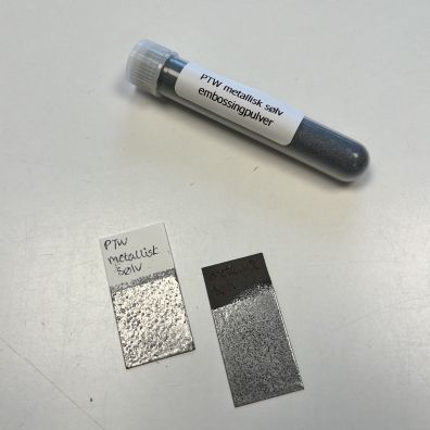 PTW Embossingpulver - Metallisk Sølv