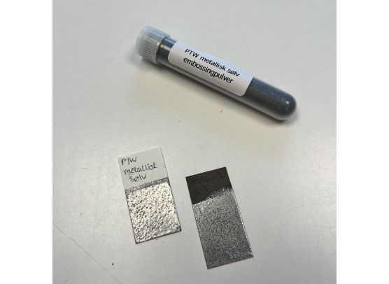 PTW Embossingpulver - Metallisk Sølv