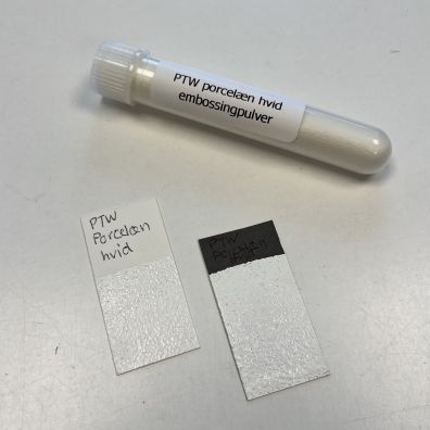 PTW Embossingpulver - Porcelæn Hvid