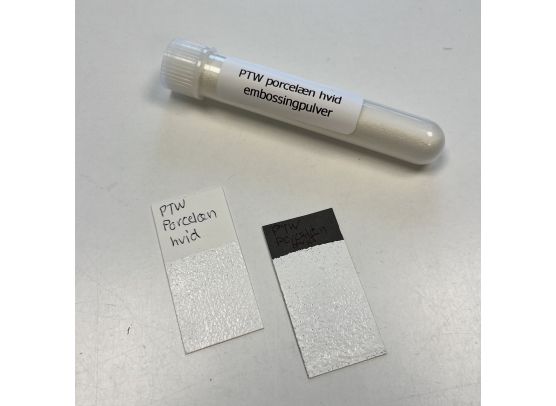 PTW Embossingpulver - Porcelæn Hvid