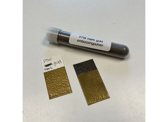 PTW Embossingpulver - Mørk Guld