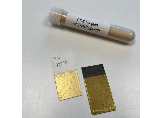 PTW Embossingpulver - Lys Guld
