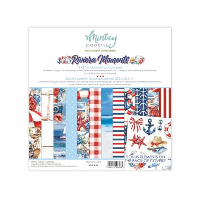 Mintay Papers - Riviera Moments - 8x8 Paper Pad