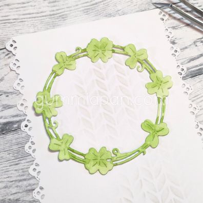 Gummiapan Dies - Clover Wreath