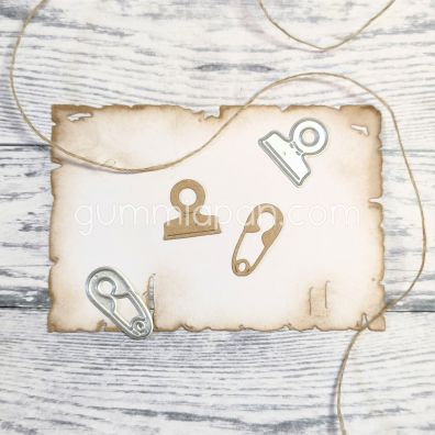 Gummiapan Dies - Safety Pin & Clip