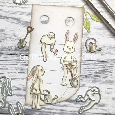 Gummiapan Dies - Garden Rabbits