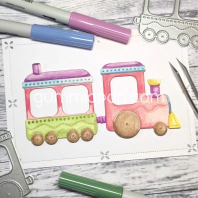 Gummiapan Dies - Large Train (ca. 62×65 mm)