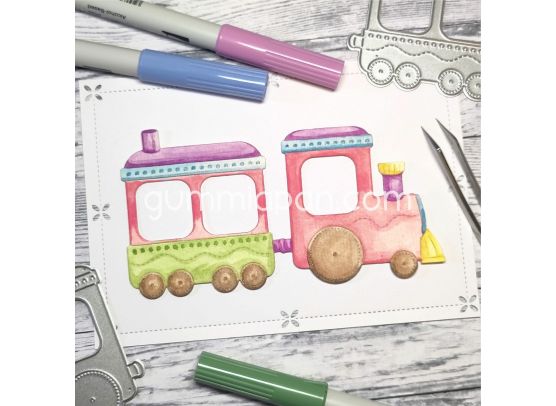 Gummiapan Dies - Large Train (ca. 62×65 mm)