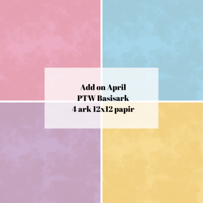 Add on April - PTW Design - April Basis sampak - sælges kun til kitklubmedlemmer
