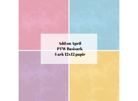 Add on April - PTW Design - April Basis sampak - sælges kun til kitklubmedlemmer