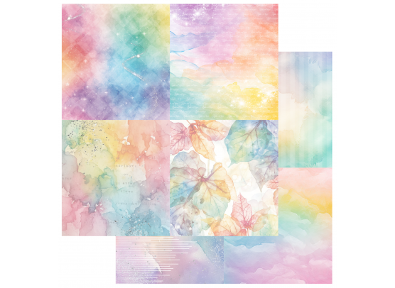 Add on April - PTW Design - 6x6 April Kit 2026 Papirsampak - 6 ark 12x12 - Sælges kun til kitklubmedlemmer