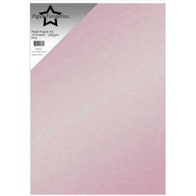 Paper Favourites - Pearl Paper A4 - 240 gsm - Pink