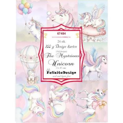 Felicita Design - 7x10 cm - Toppers - The Mystrious Unicorn - 24 ark